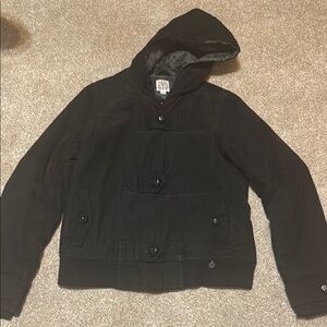 Black Hooded Men’s Jacket - Brand Unspecified